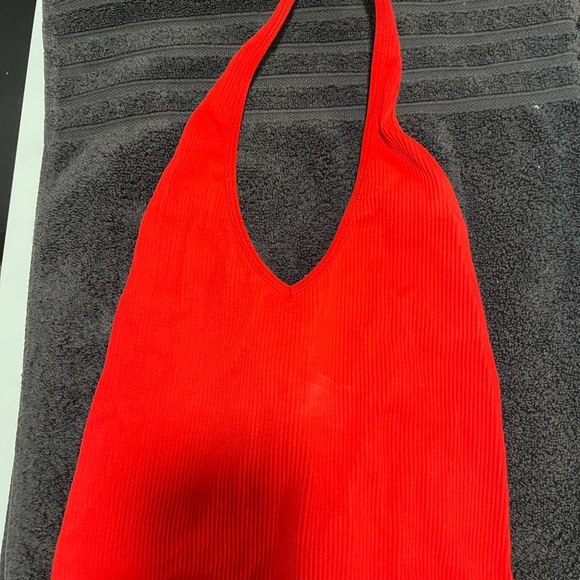 Urban Outfitters Red Ribbed Tank Top 💌 - Picture 2 of 3